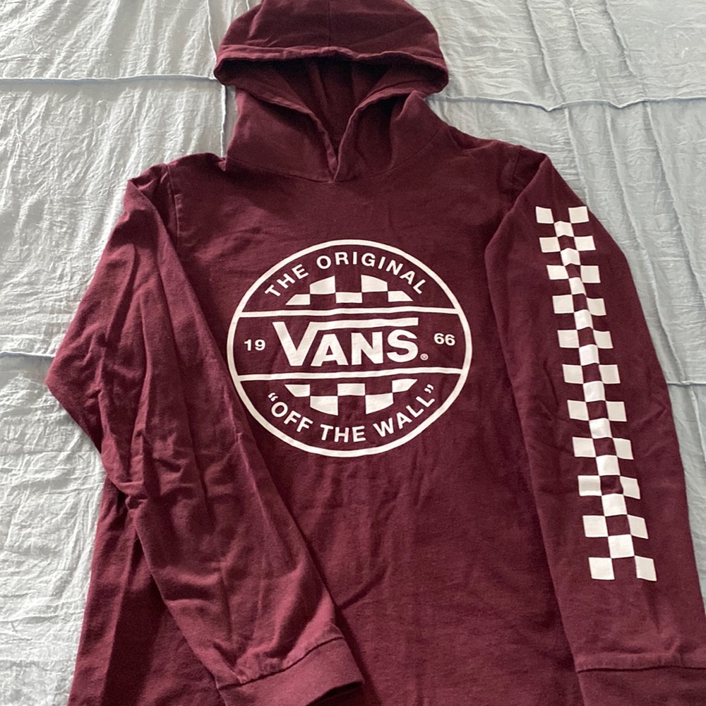 Vans young mens small hoodie lg sleeve Tshirt